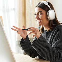 Student taking Online Course