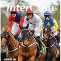 Summer 2026 Intercom cover page of horses racing