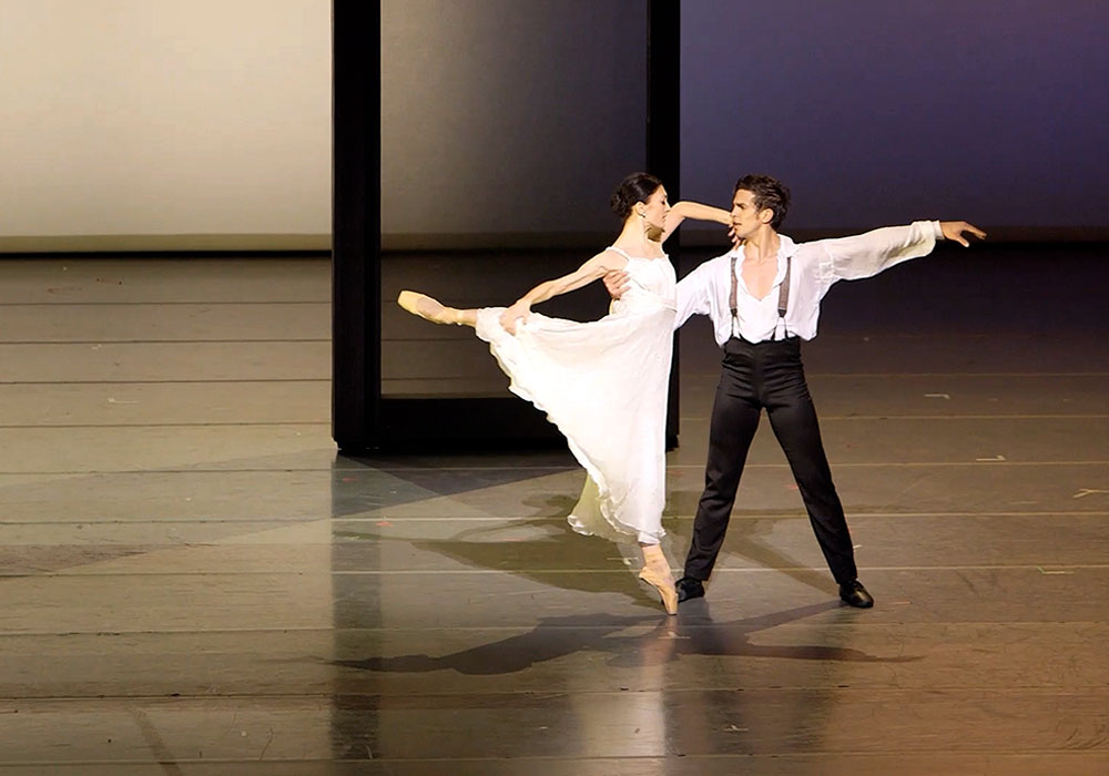 two dancers on a stage